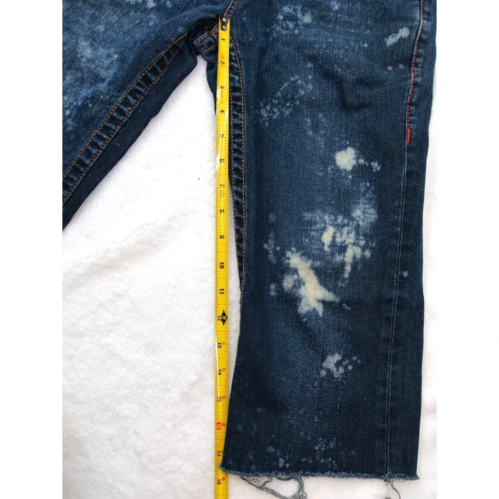 True Religion Jeans Basic Capri Women's Size‎ 14 Denim Single End Basic